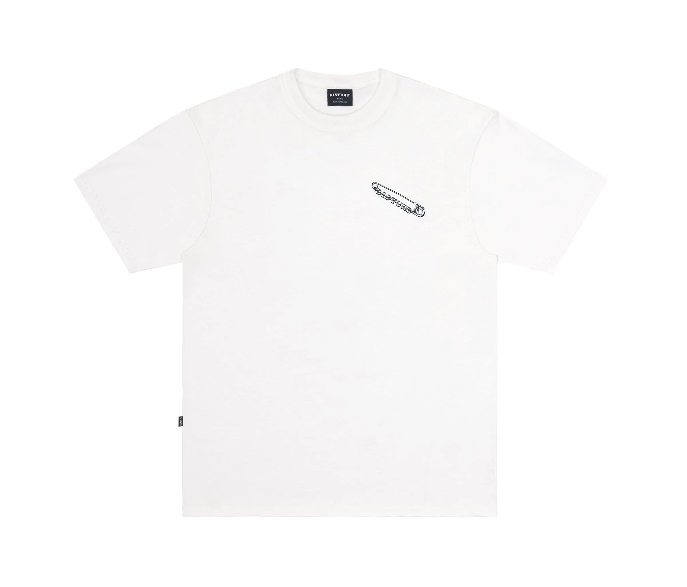 Safety Pin T-Shirt In Off-White - Four Street