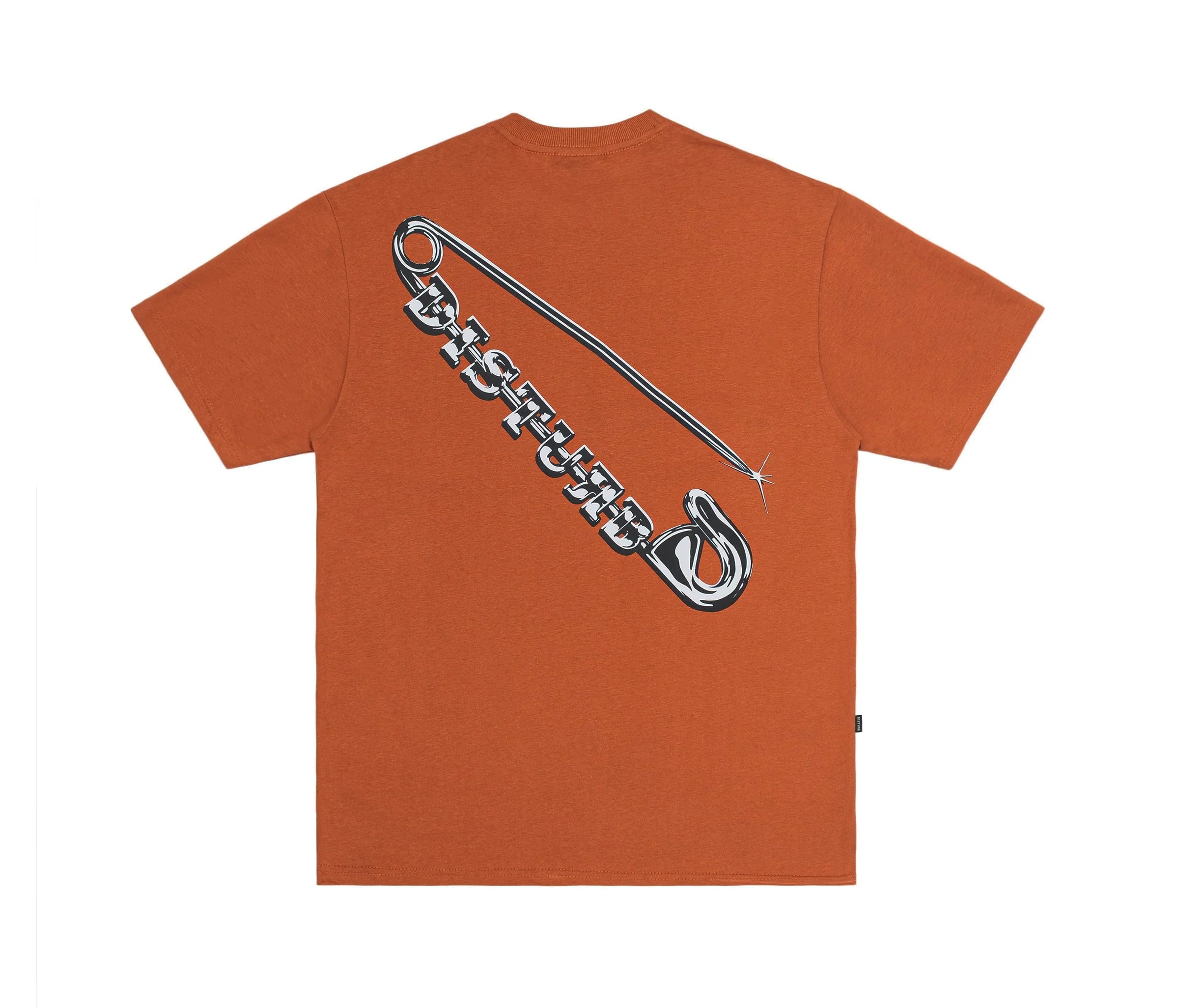 Safety Pin T-Shirt In Orange - Four Street