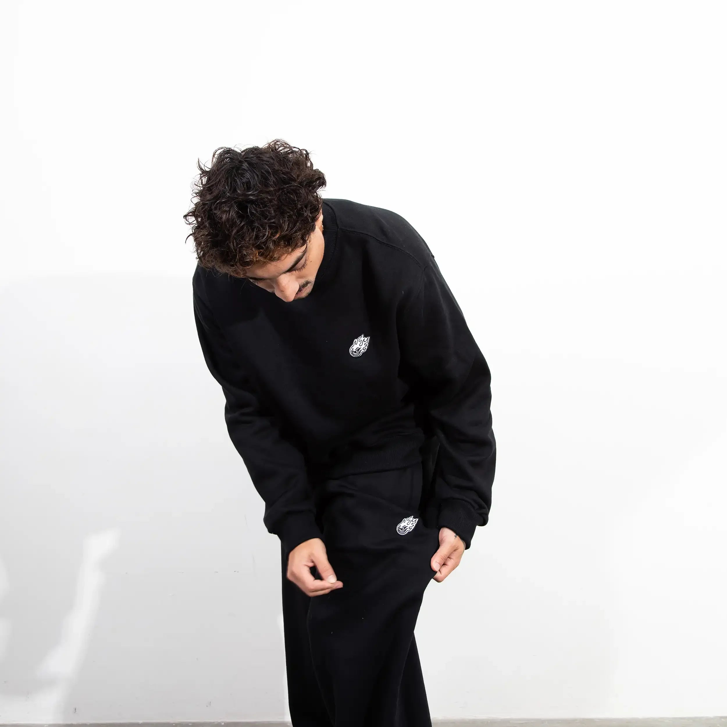 Sweatpants Freddy Flames Black - Four Street