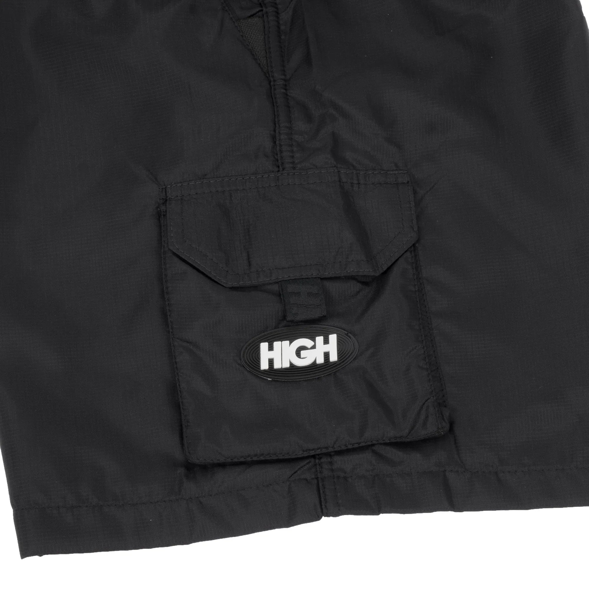 Oval Cargo Ripstop Shorts Black - Four Street