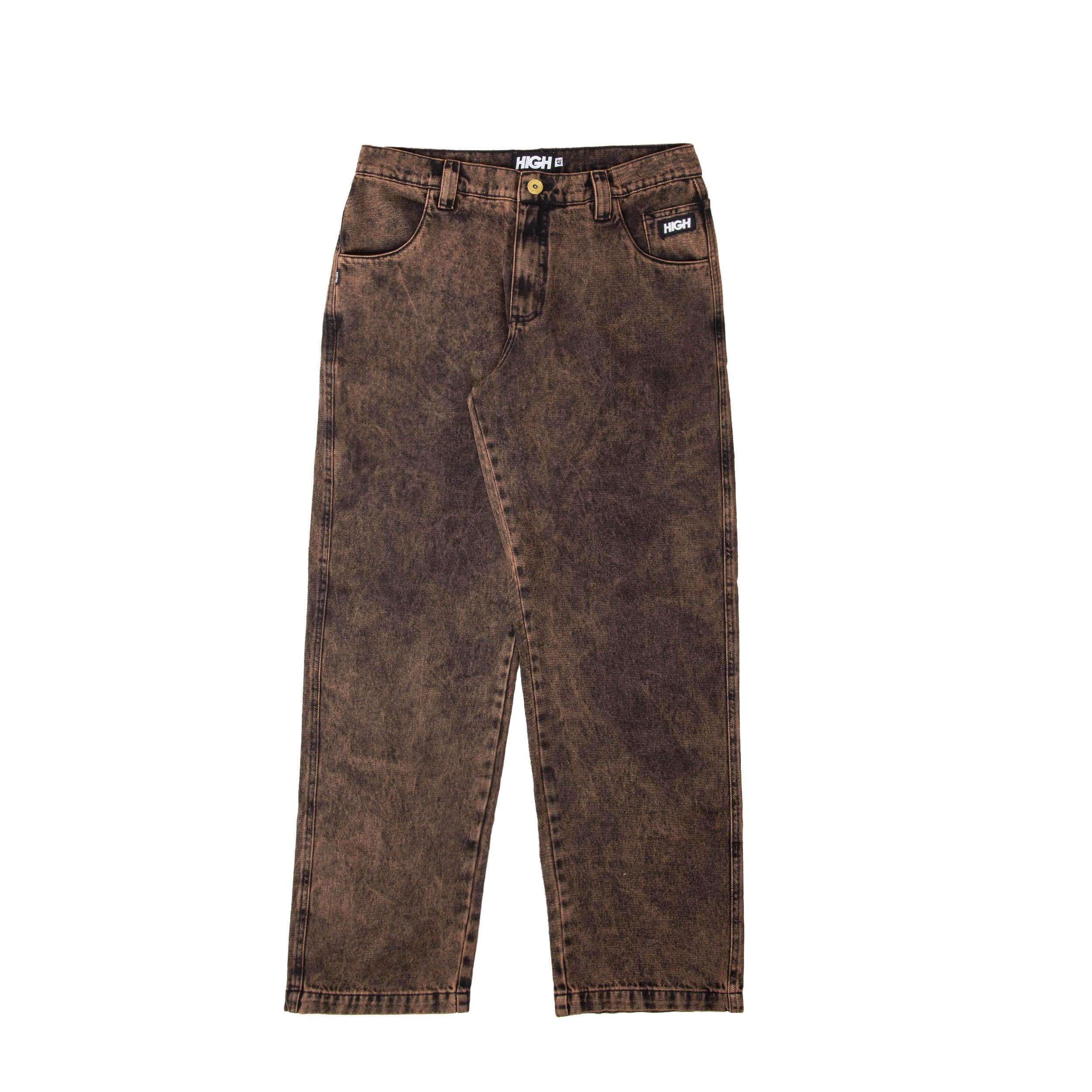 Rust Denim Pants Brown - Four Street