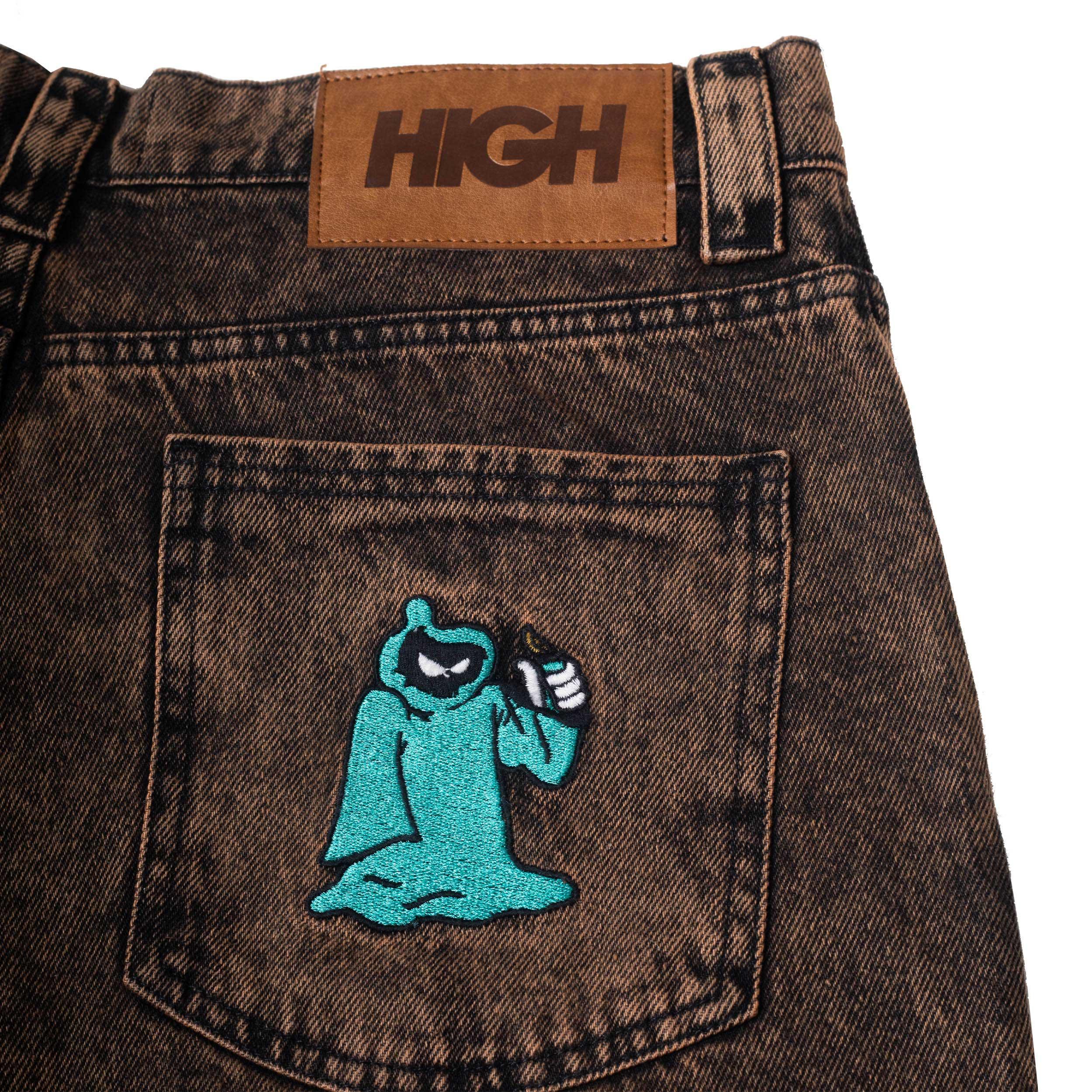 Rust Denim Pants Brown - Four Street