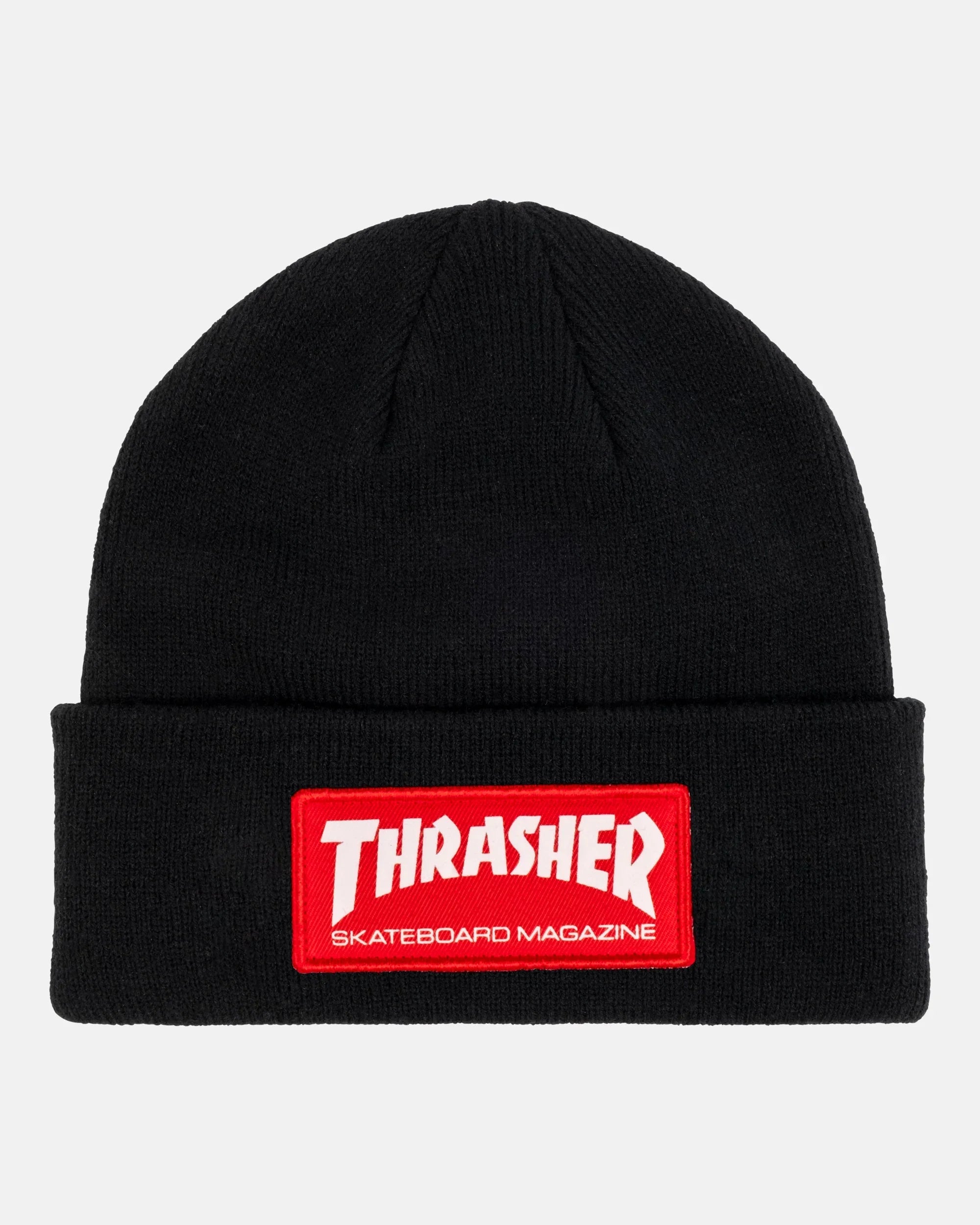 SKATE MAG PATCH - BEANIE - BLACK - Four Street