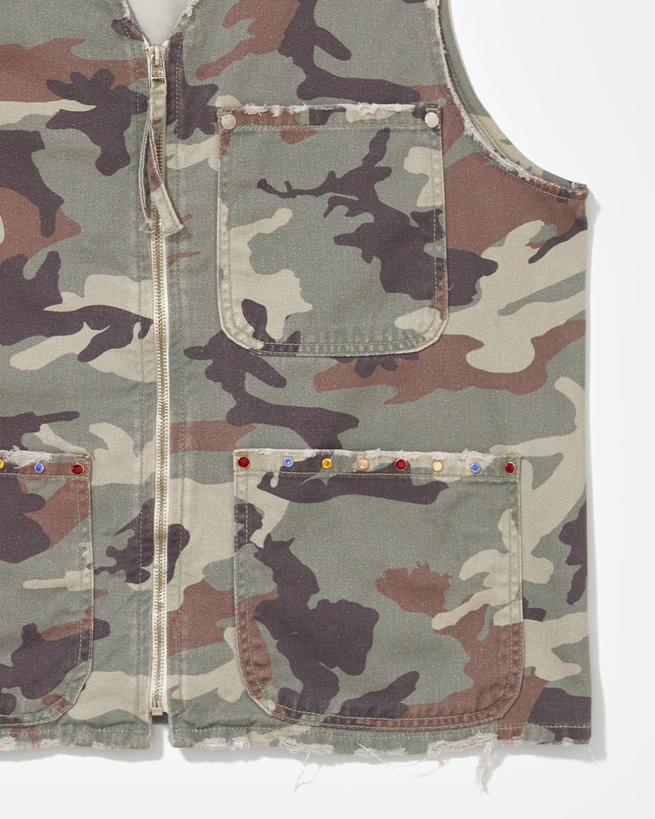 Colete PIET Camo Swarovski Crystals