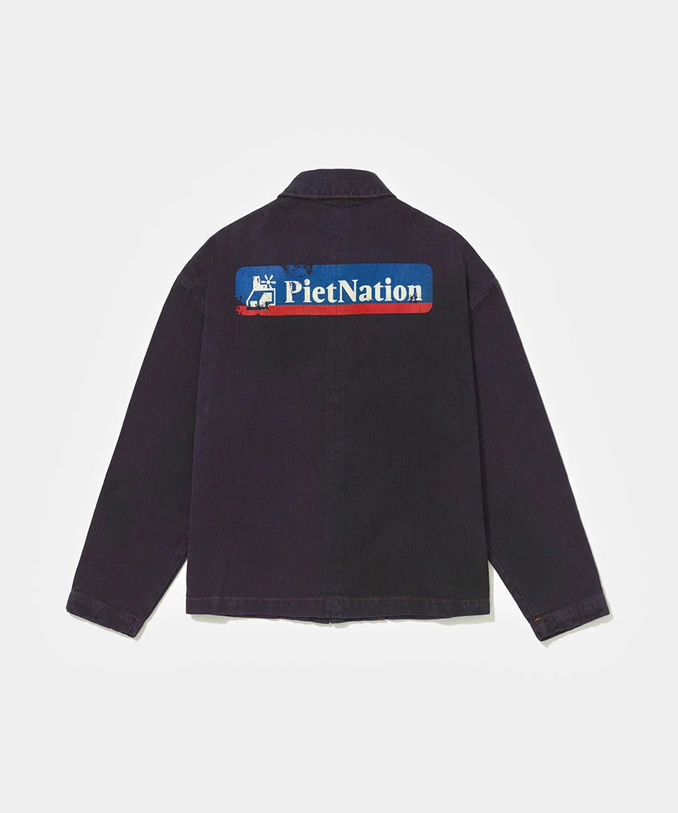 PIET Nation Selvedge Denim Jacket Purple - Four Street