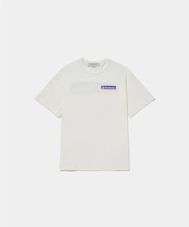 PIET Nation T-shirt Bone White - Four Street