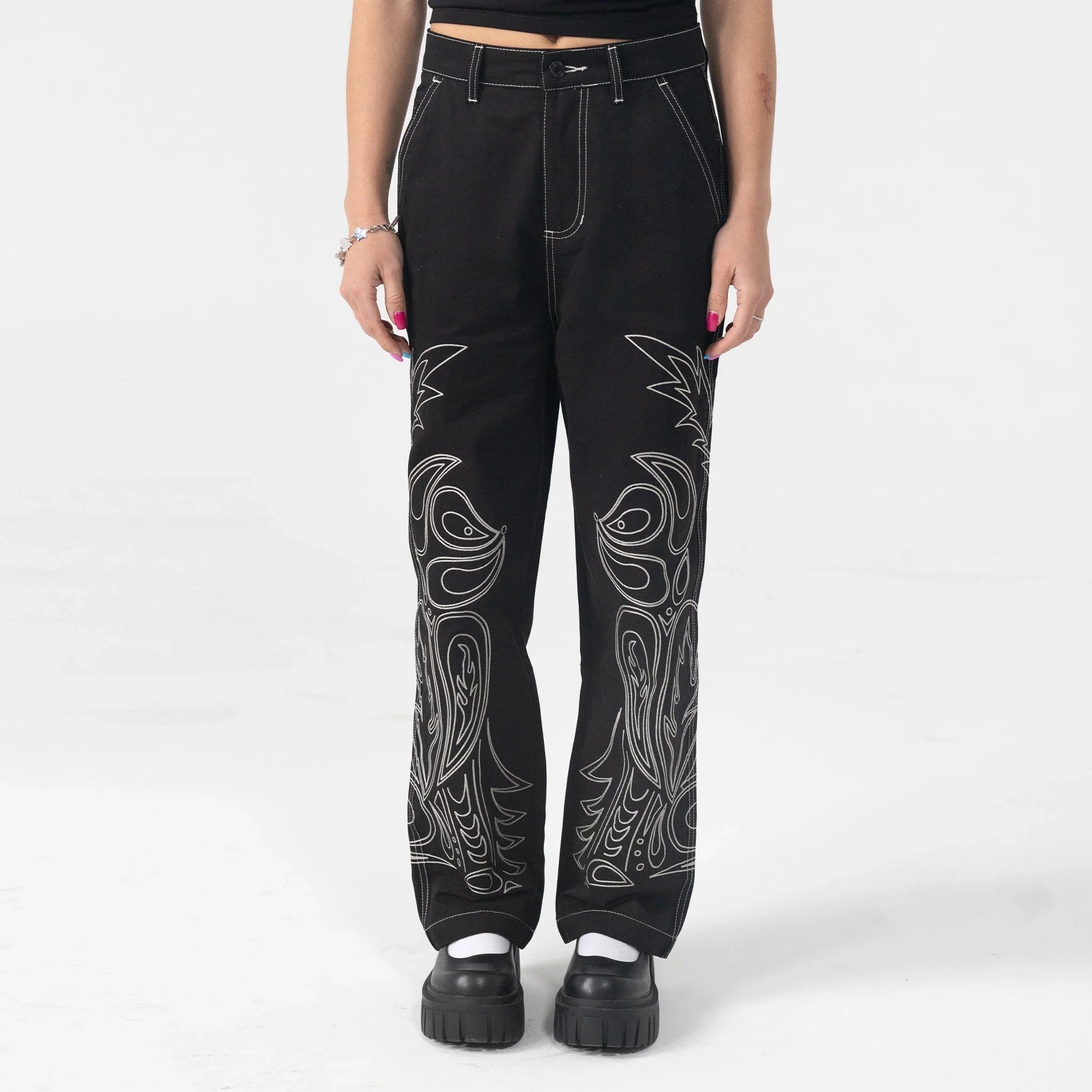 Howdy Pants (Black) - Calça - Four Street