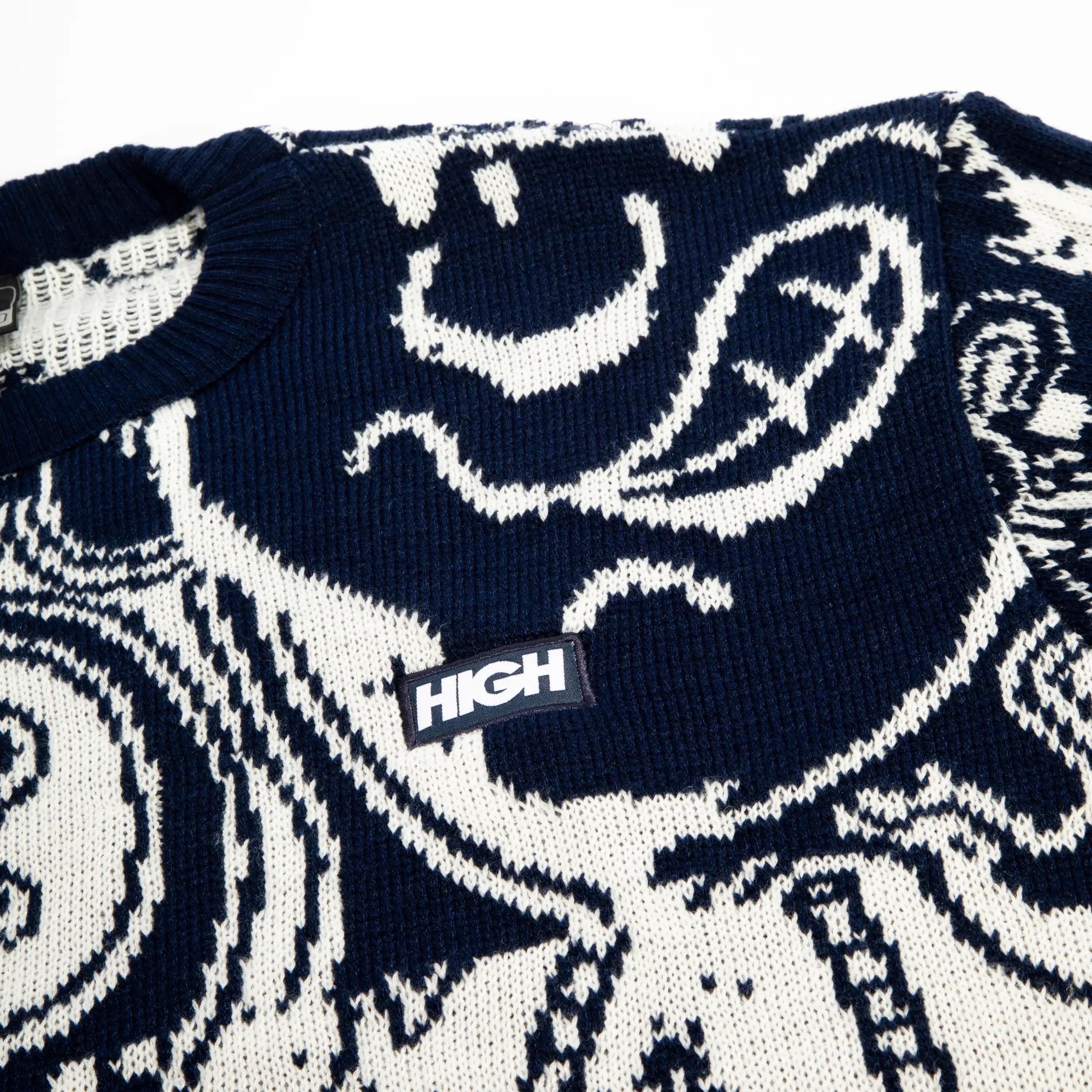 Sweater Jizzy White/Navy - Four Street