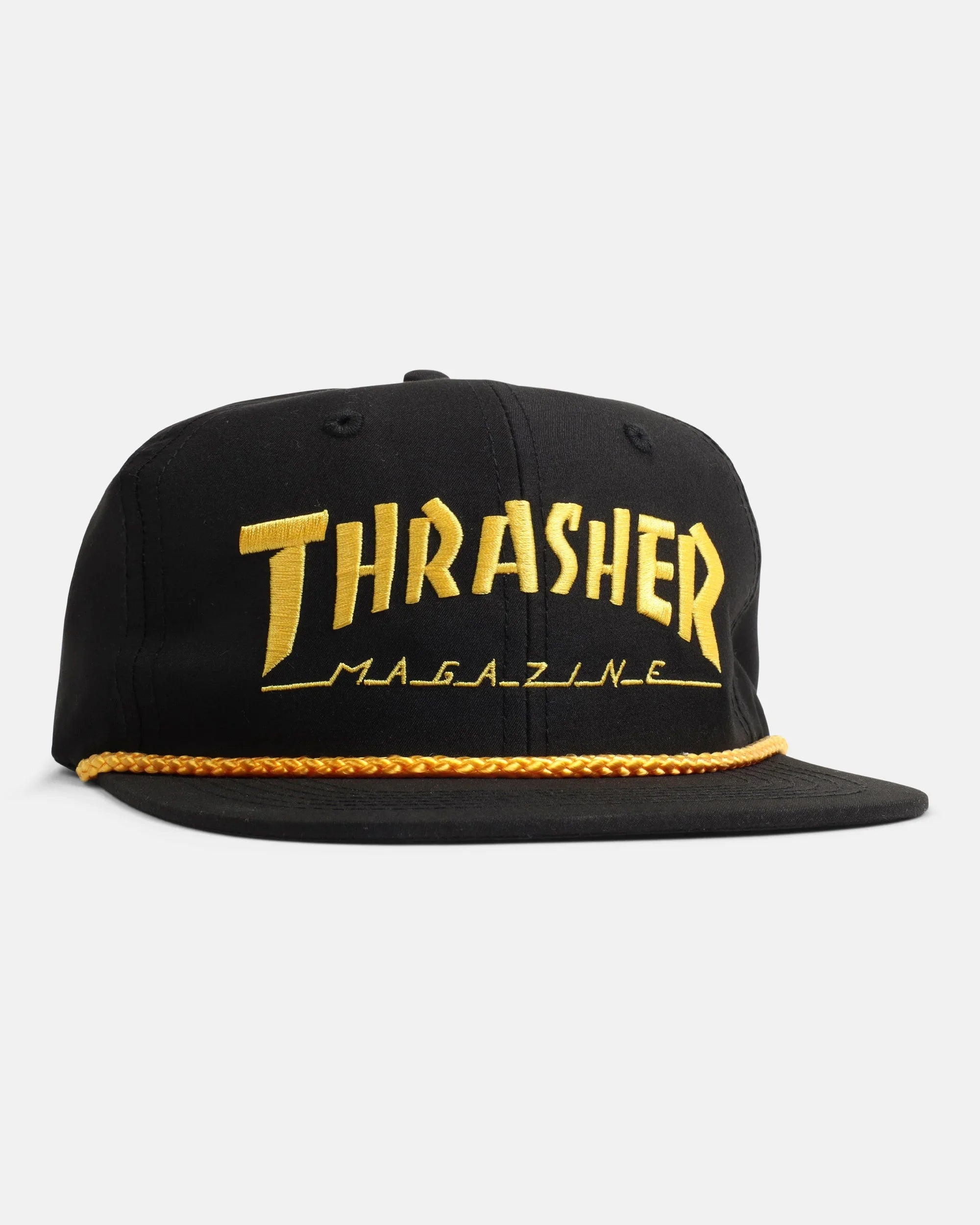 Thrasher - Rope Snapback - Black/Yellow - Four Street