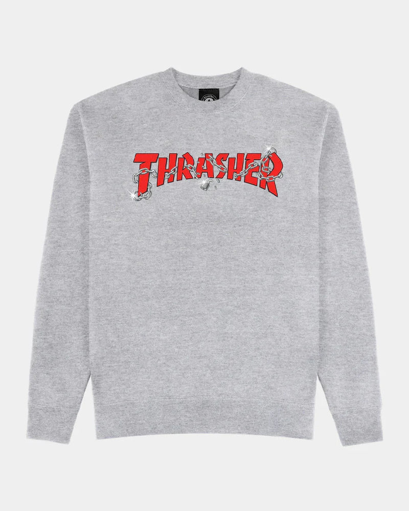 CHAINS BY DANIEL SHEPARD - CREWNECK - SPORT GREY - Four Street