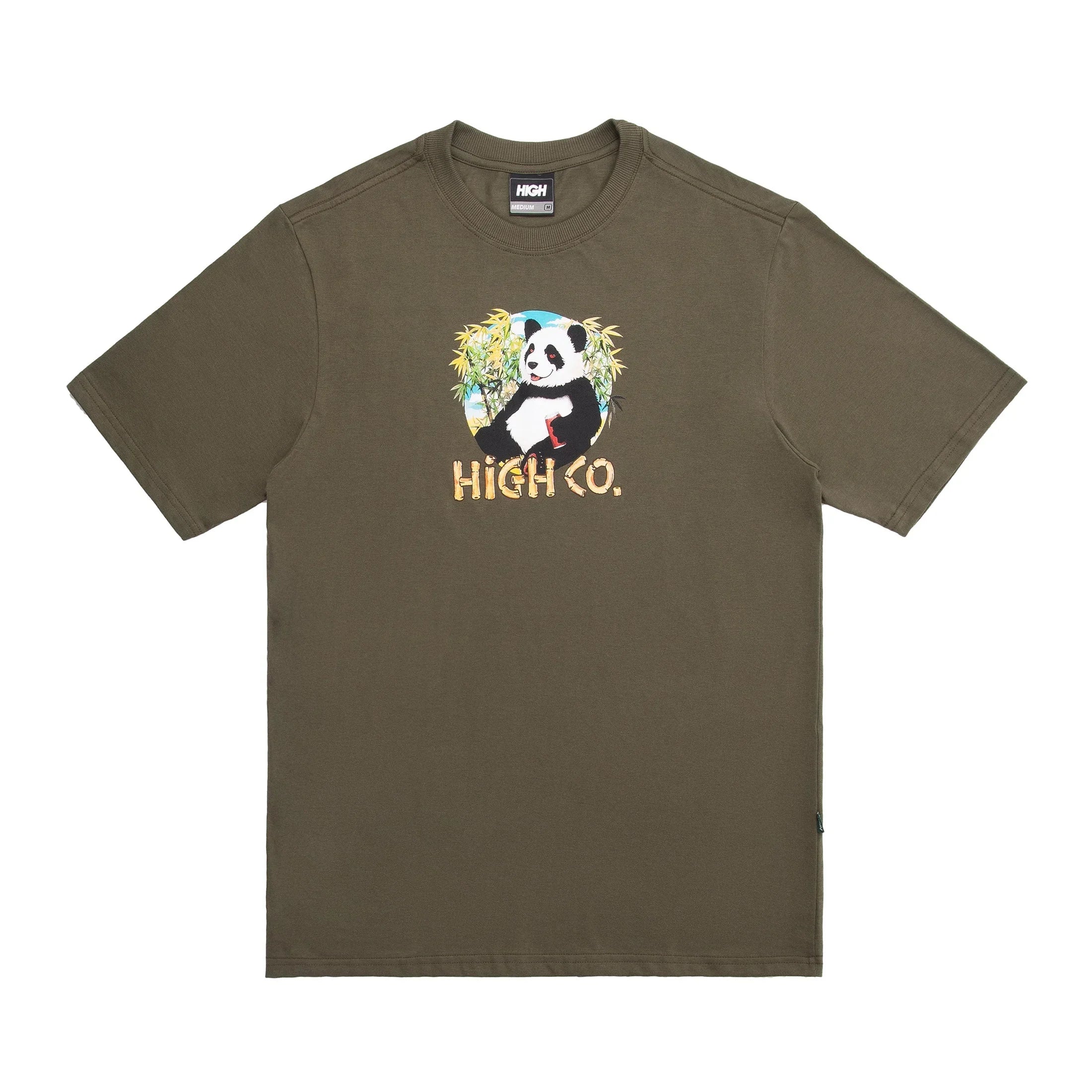 CAMISETA HIGH PANDA OLIVE GREEN - Four Street