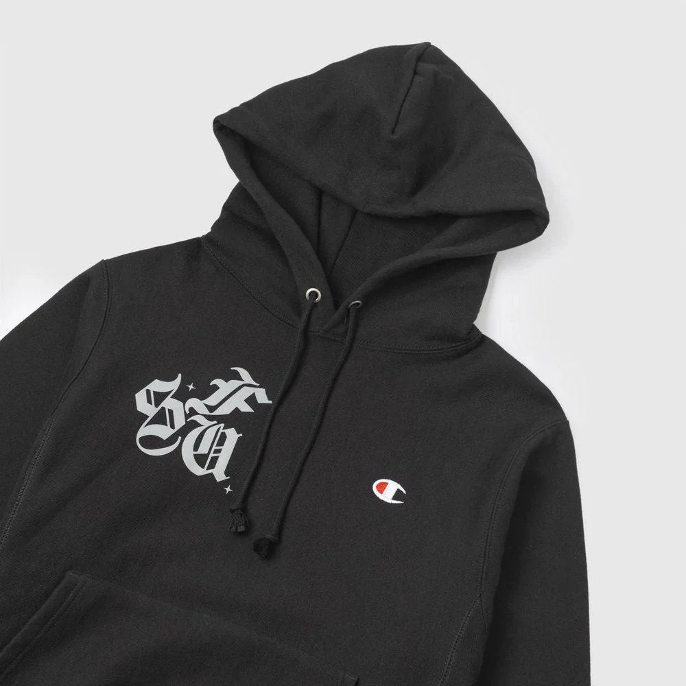 Moletom x Champion Stars 3M Reverse Wave Black - Four Street