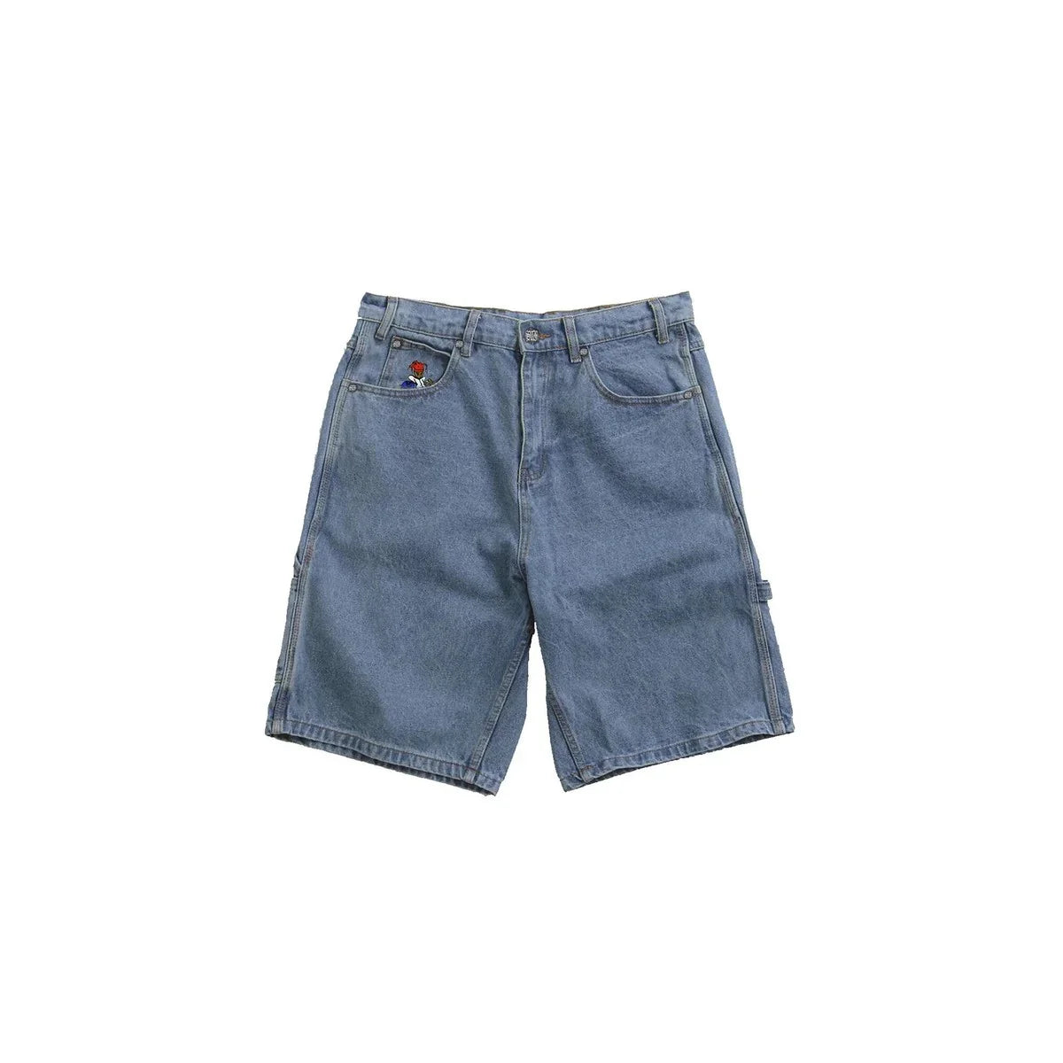 SHORTS JEANS CARPENTER JOKER "$" BLUE - Four Street