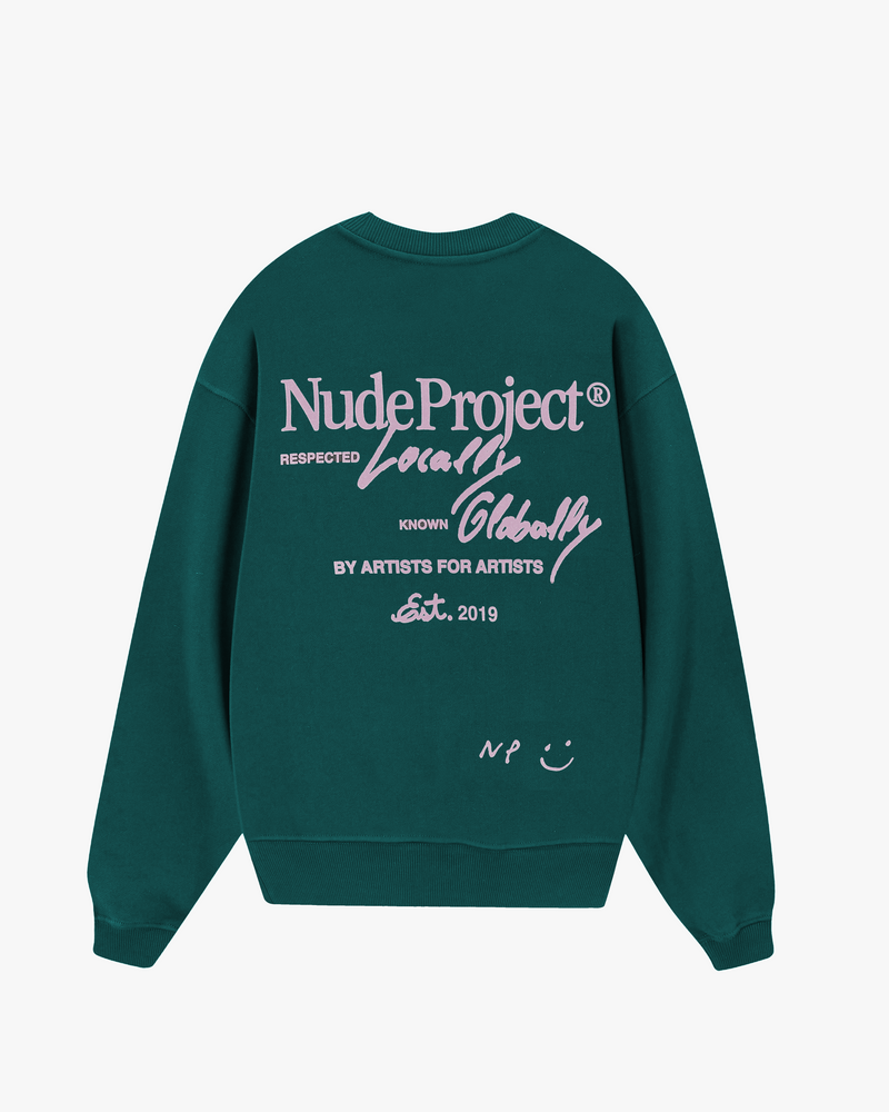 Global Soon Sweatshirt Bottle Green