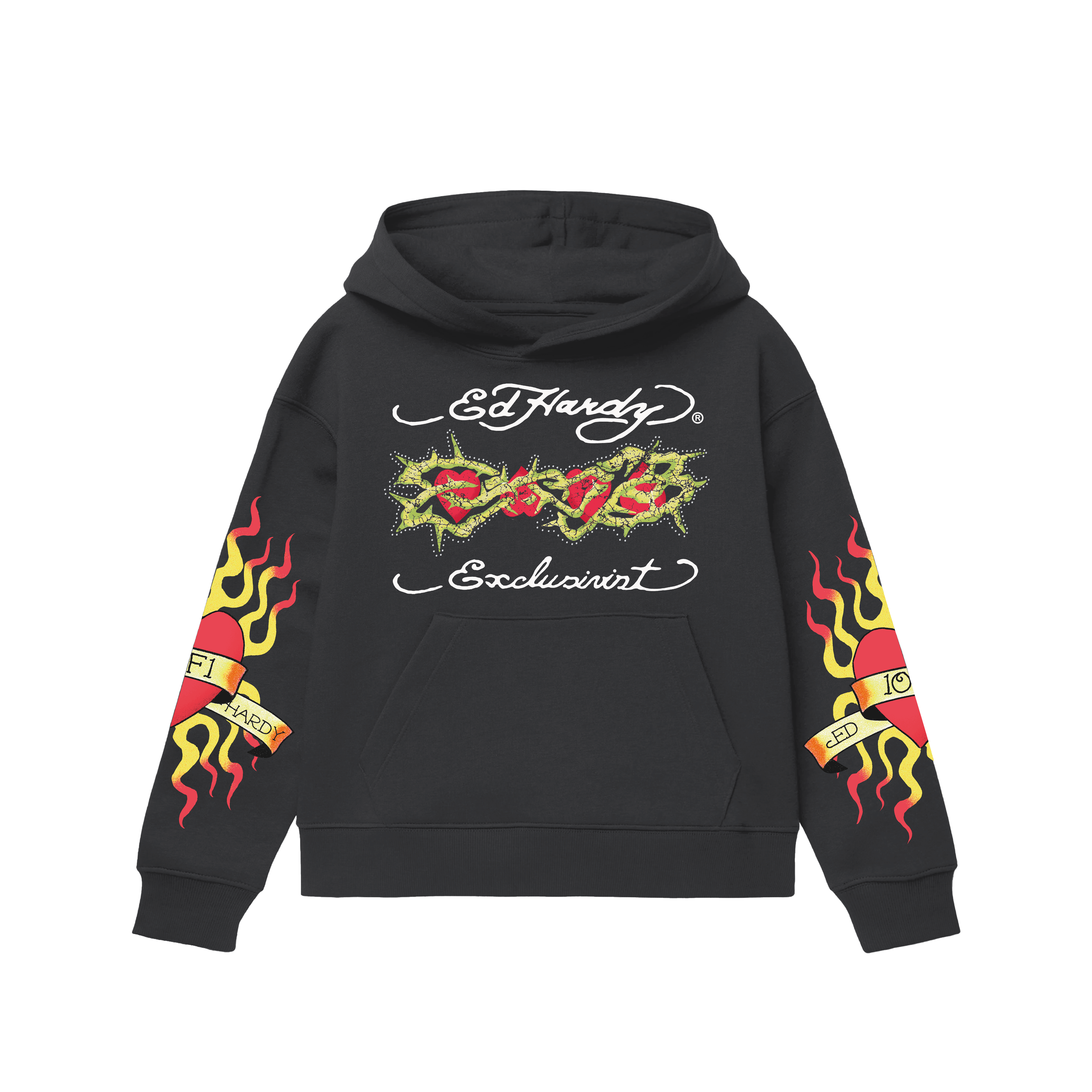 1of1 Ed Hardy "Protected Hearts" Hoodie