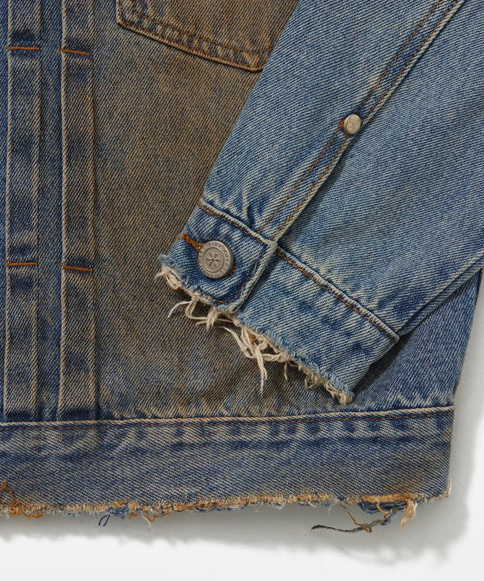 Dirty Denim Jacket - Four Street