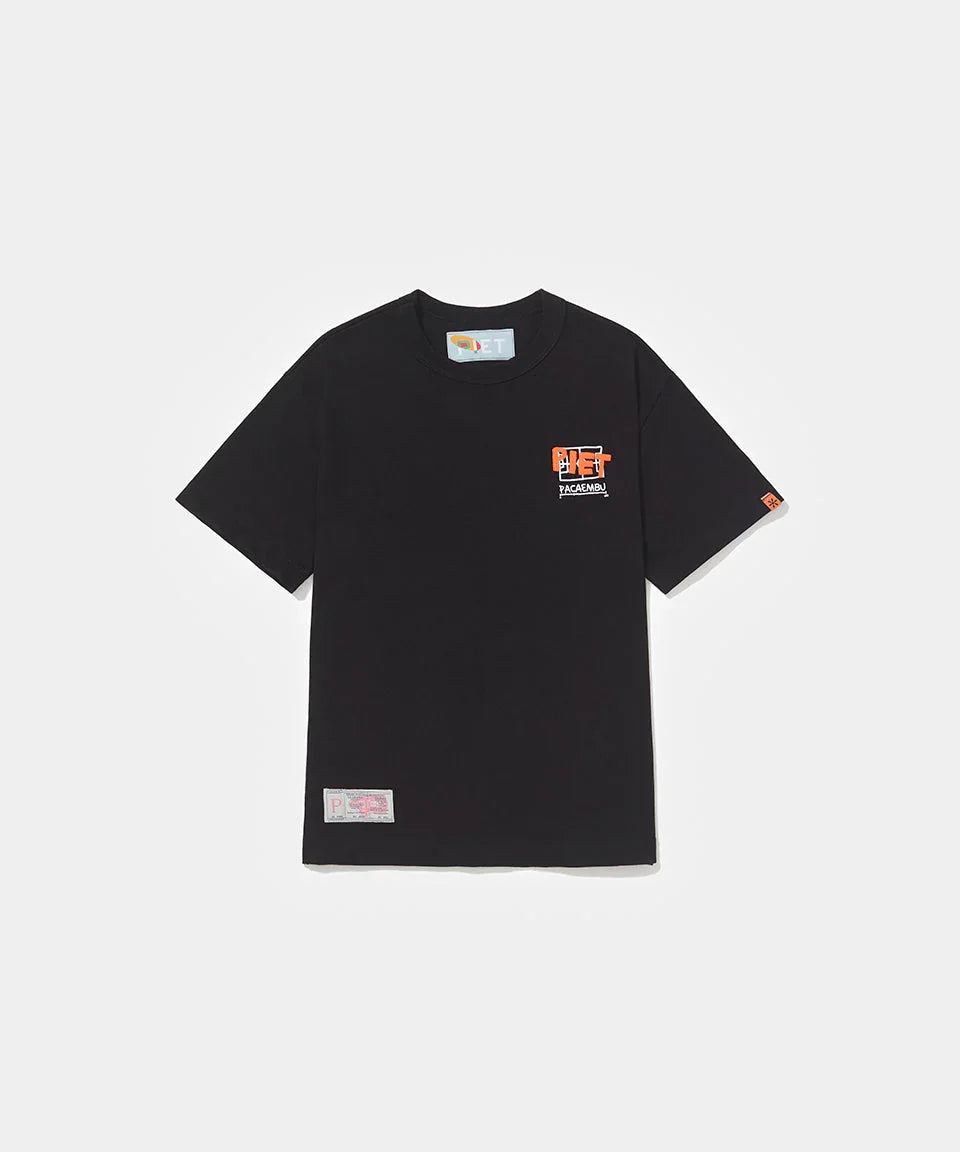 Piet + Pacaembu T-shirt - Black - Four Street