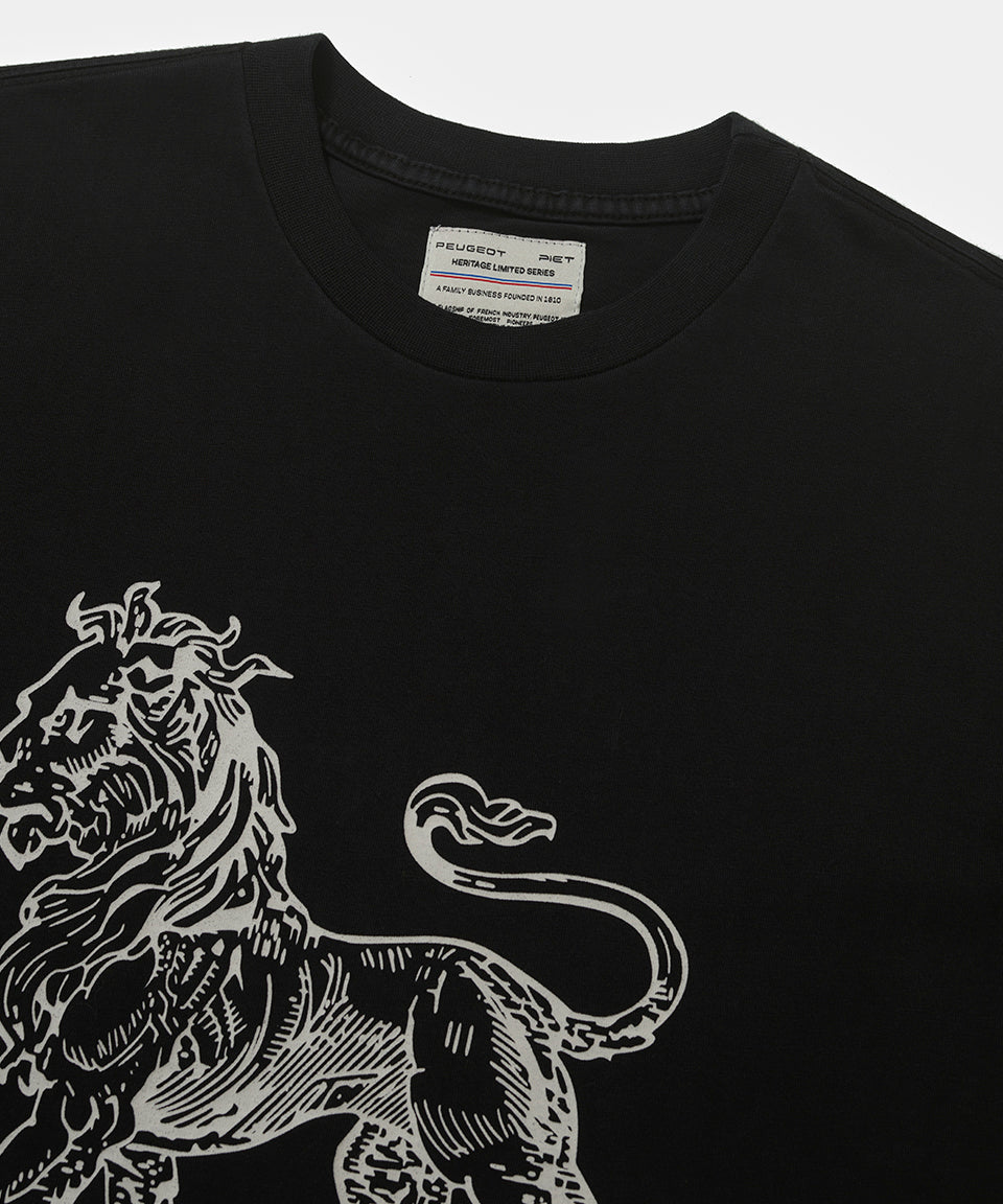Piet + Peugeot Camiseta Lion - Preta