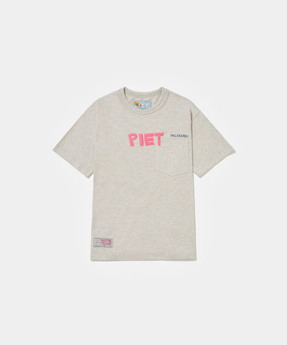 Piet + Pacaembu T-shirt - Grey - Four Street