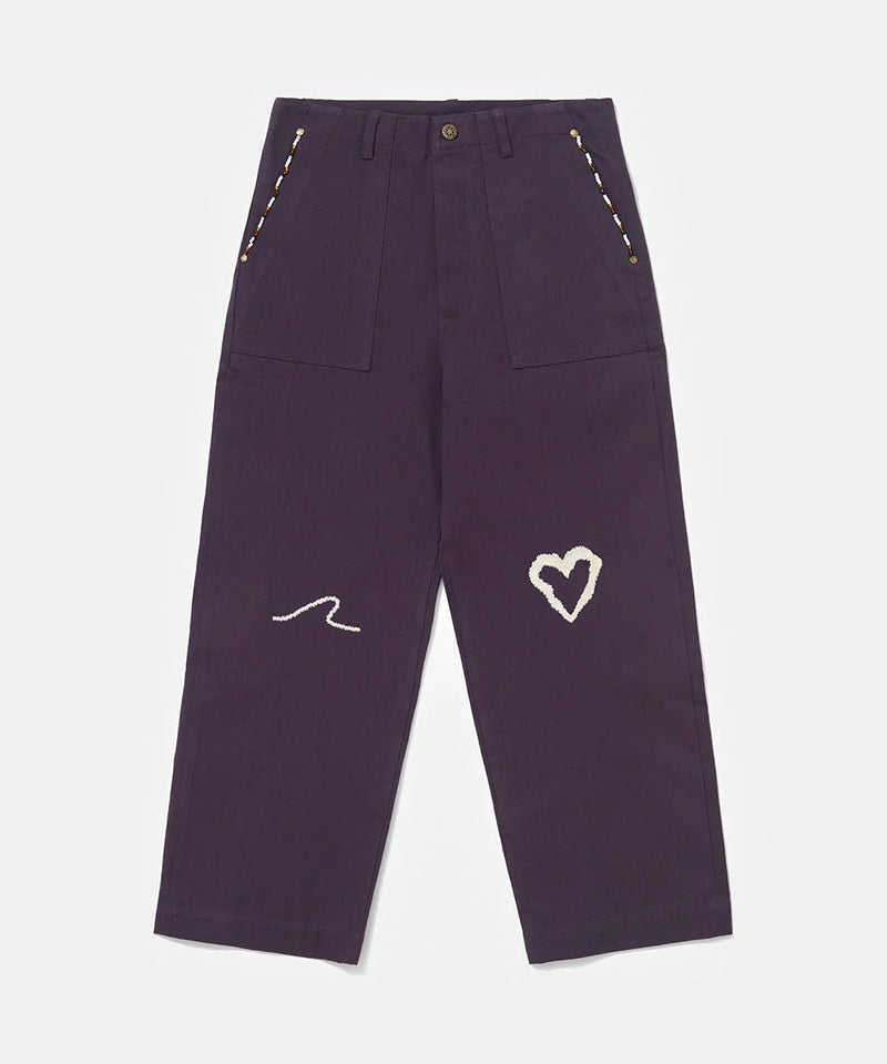 Selvedge Denim Pants - Purple - Four Street