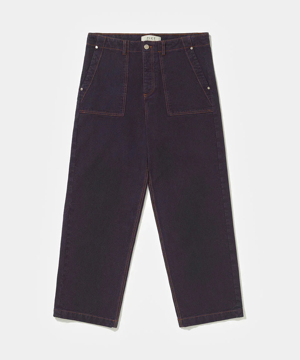 PIET Nation Selvedge Denim Pants Purple - Four Street