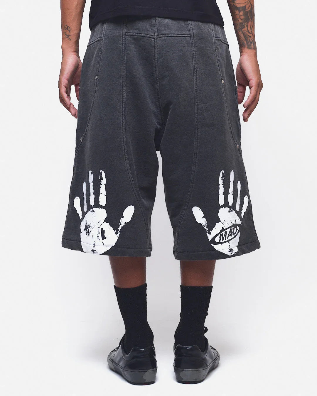 BERMUDA MOLETINHO DOUBLE HAND PRETO - Four Street