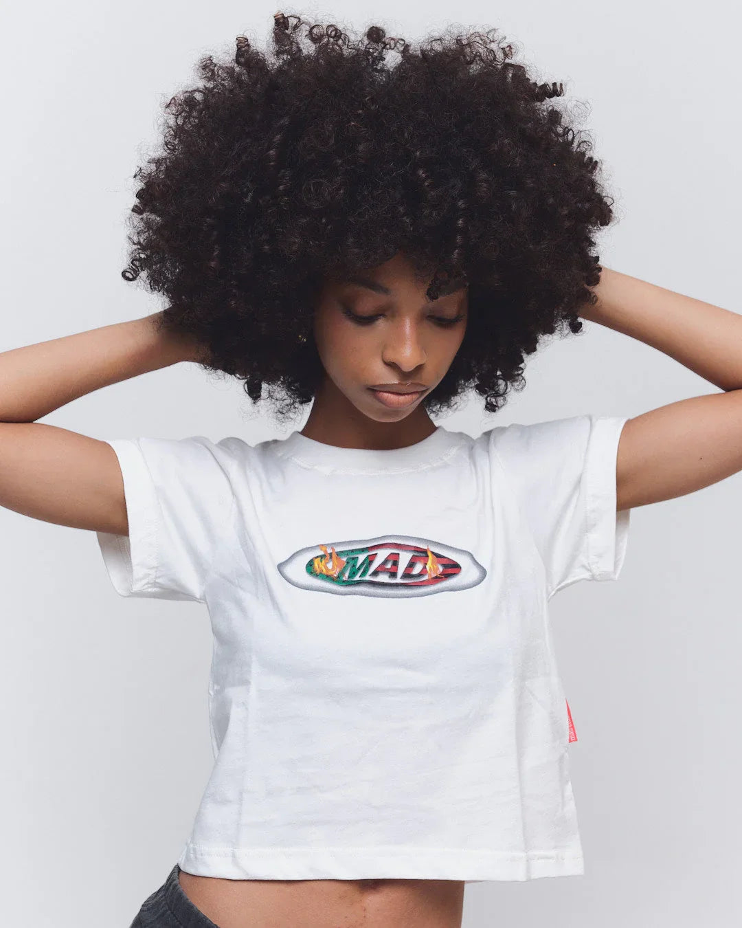BABY TEE MAD LOGO 125 OFF WHITE - Four Street