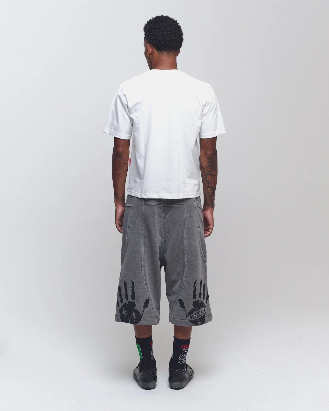 BERMUDA MOLETINHO DOUBLE HAND CINZA - Four Street