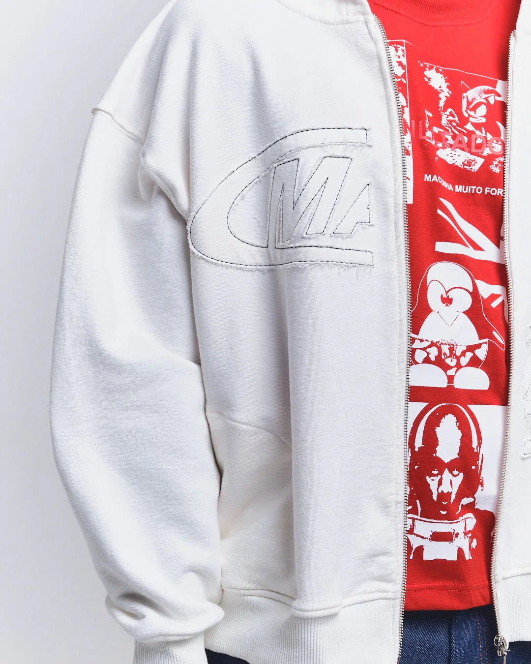 MOLETOM PORTAL 3D OFF WHITE - Four Street