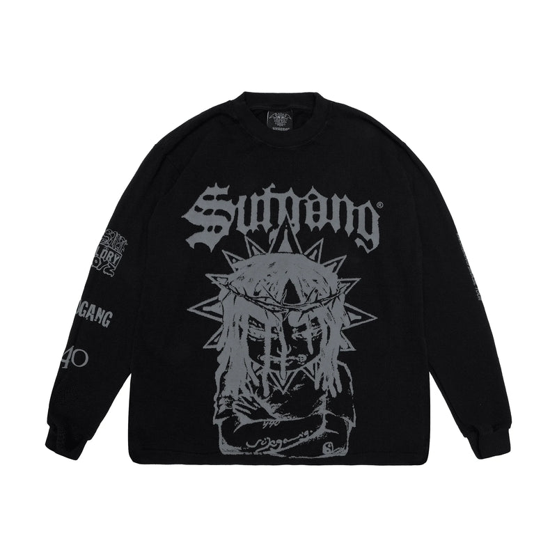 TEE LONG SLEEVE SOSA BLACK - Four Street