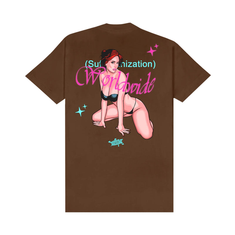 TEE STRIPPER BROWN - Four Street