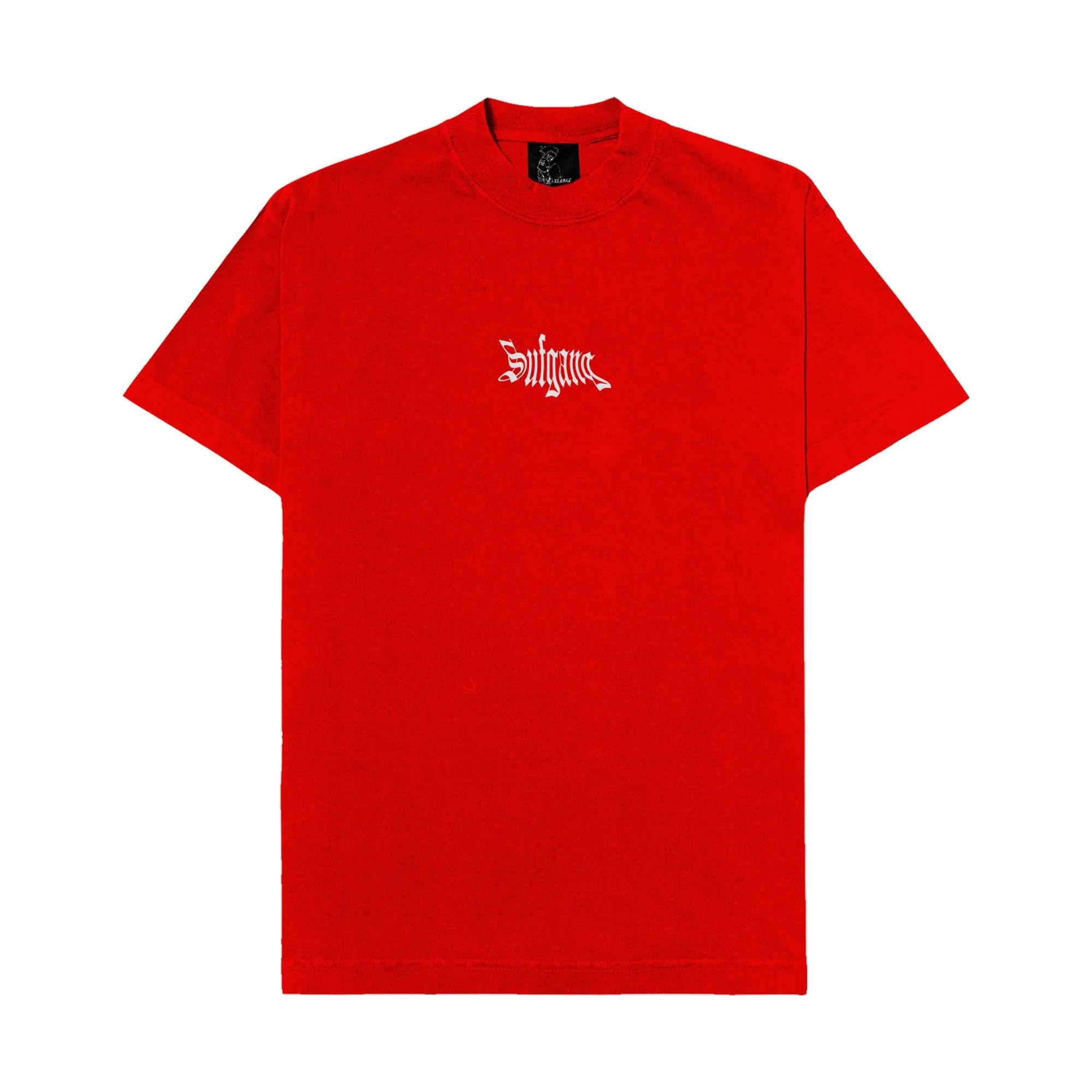 TEE BASIC RED / WHITE LOGO - Four Street
